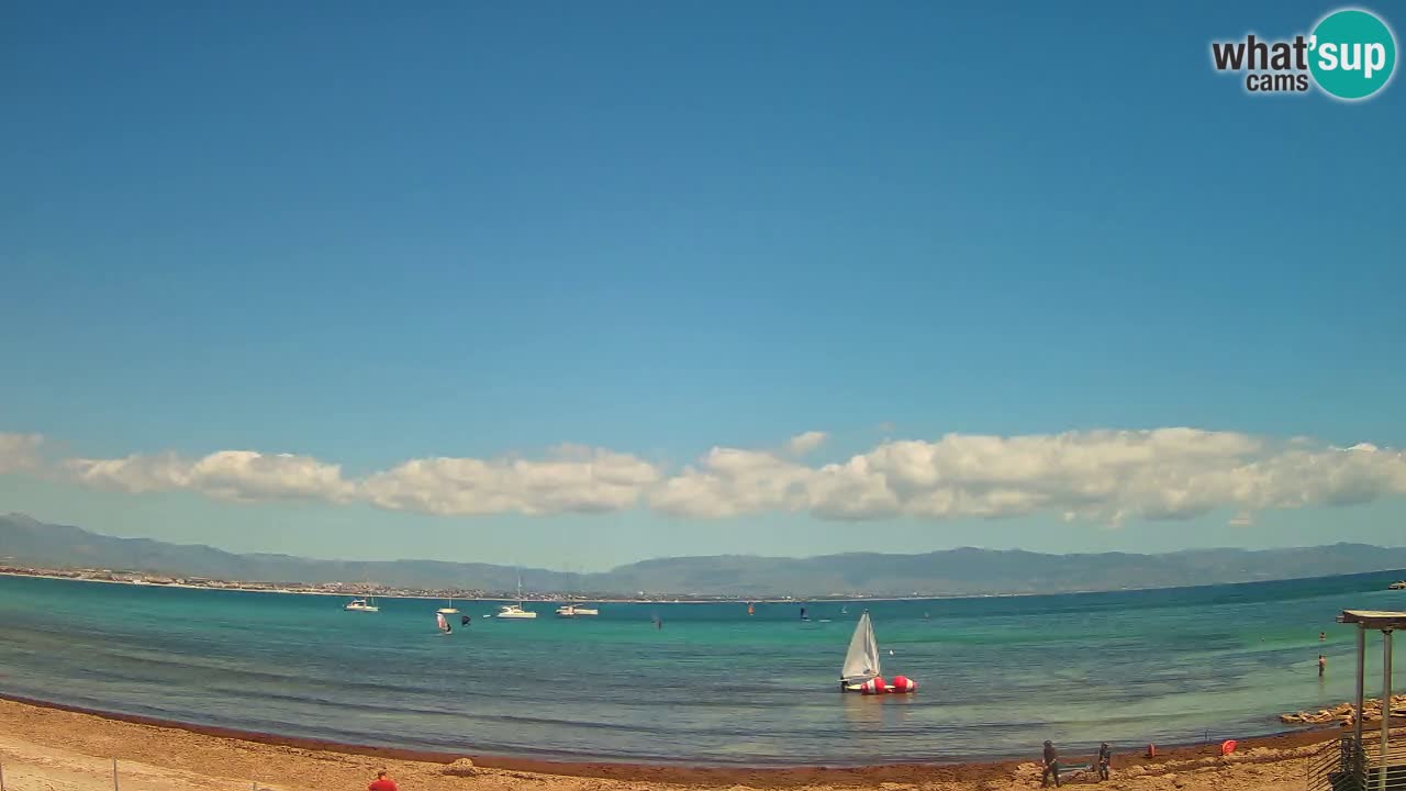 Webcam Cagliari Windsurf Club – Spiaggia del Poetto in diretta