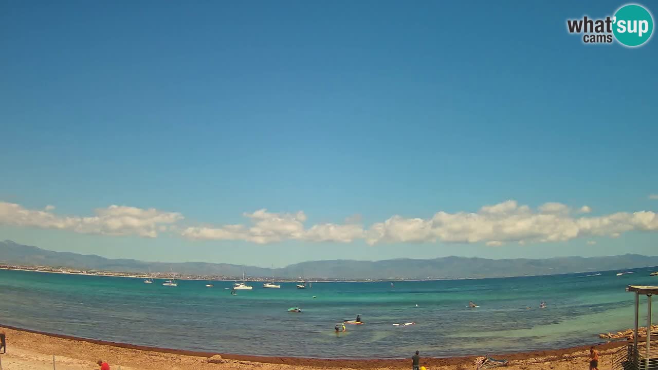Webcam Cagliari Windsurf Club – Playa del Poetto en directo
