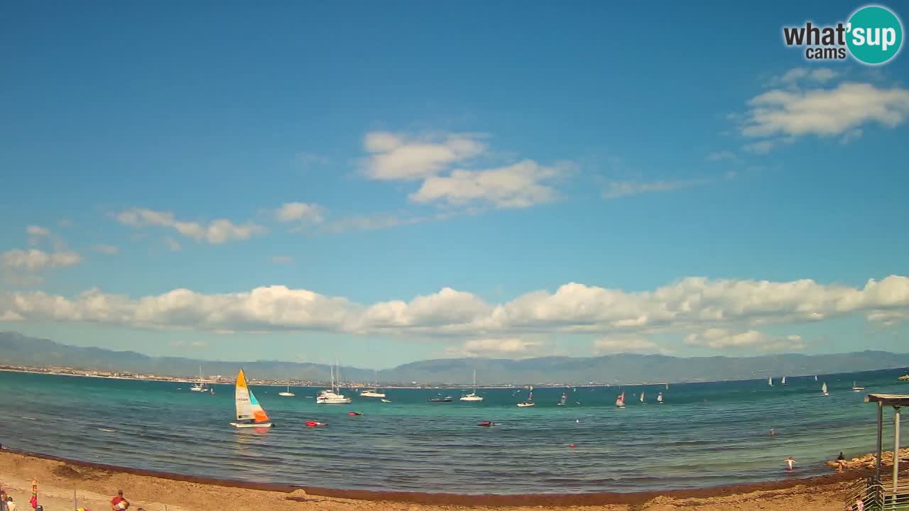 Webcam Cagliari Windsurf Club – Liveblick vom Poetto Strand