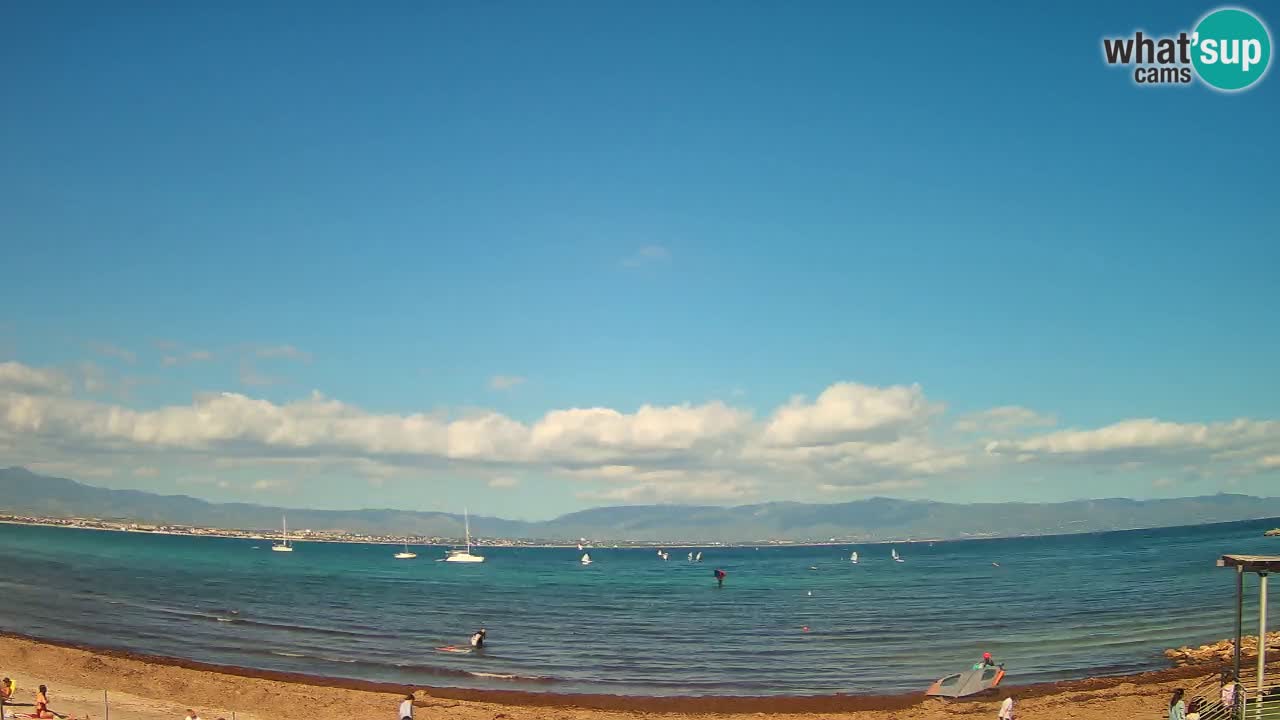 Webcam Cagliari Windsurf Club – Plage du Poetto en direct