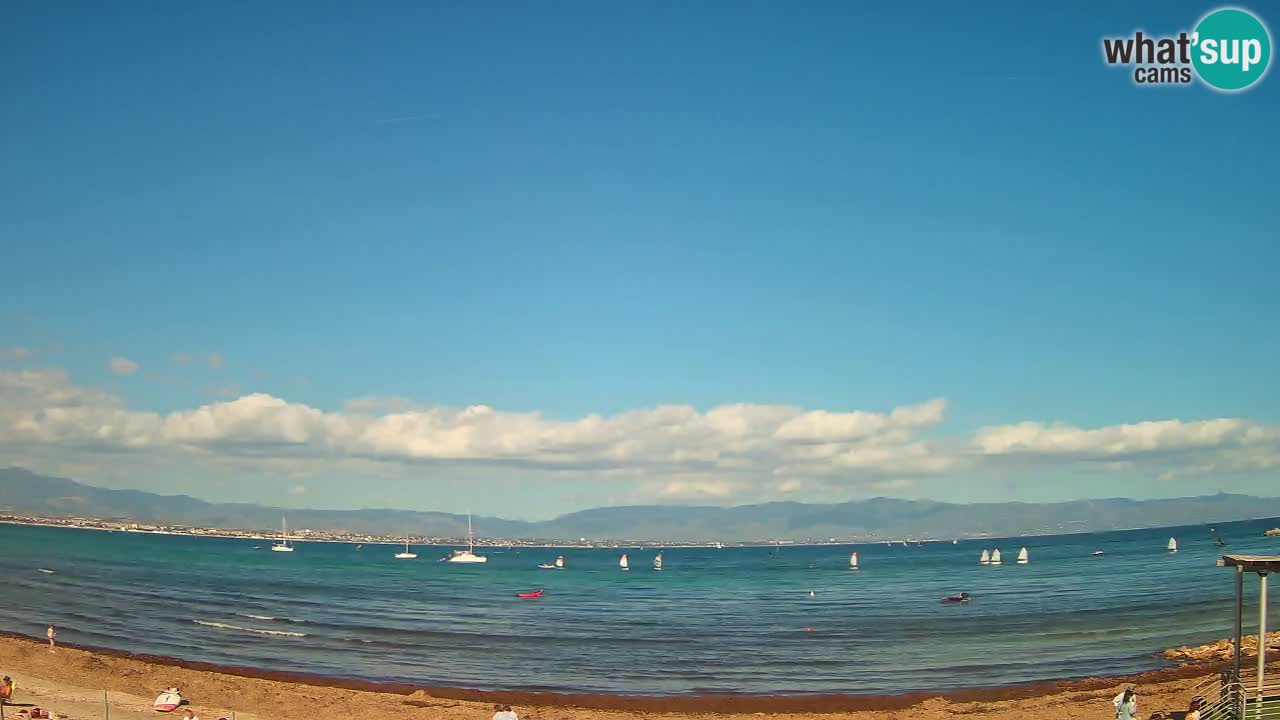 Webcam Cagliari Windsurf Club – Spiaggia del Poetto in diretta
