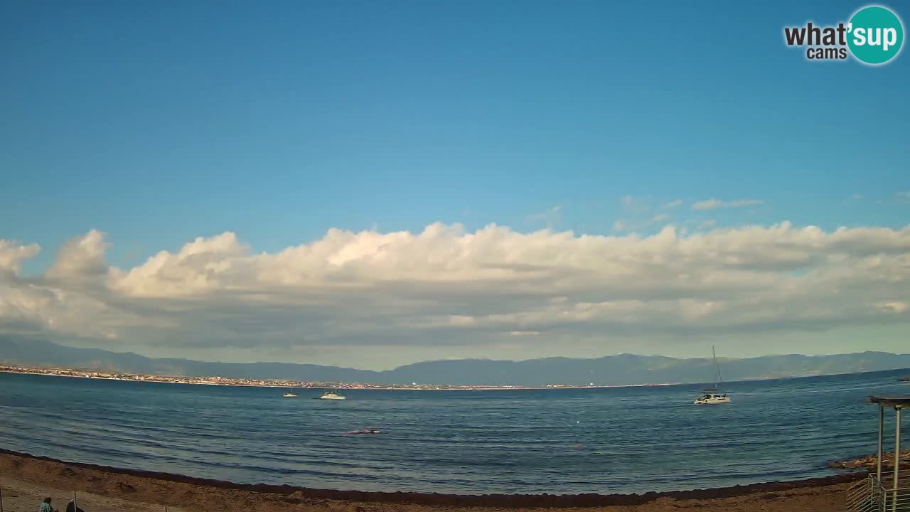 Webcam Cagliari Windsurf Club – Plage du Poetto en direct