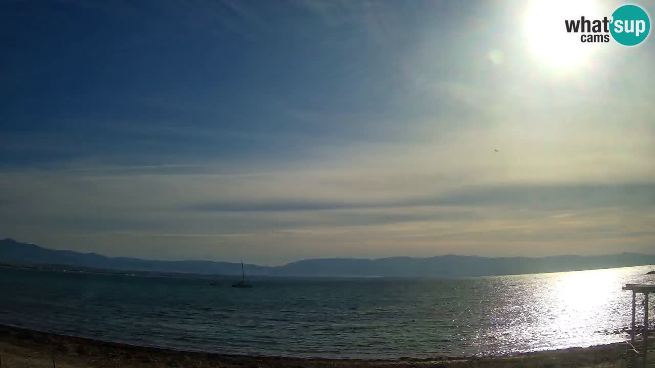 Webcam Cagliari Windsurf Club – Playa del Poetto en directo