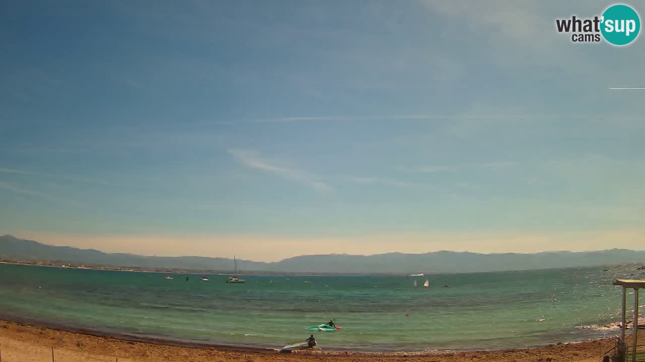 Webcam Cagliari Windsurf Club – Spiaggia del Poetto in diretta