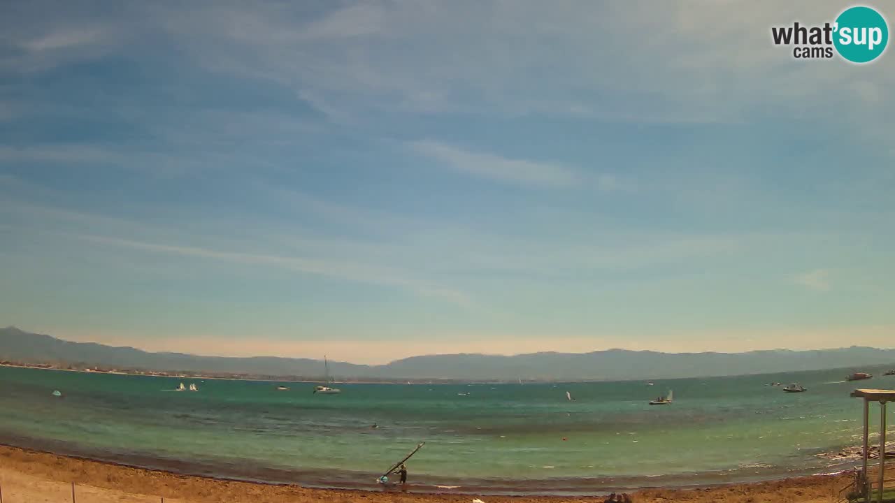 Webcam Cagliari Windsurf Club – Plage du Poetto en direct