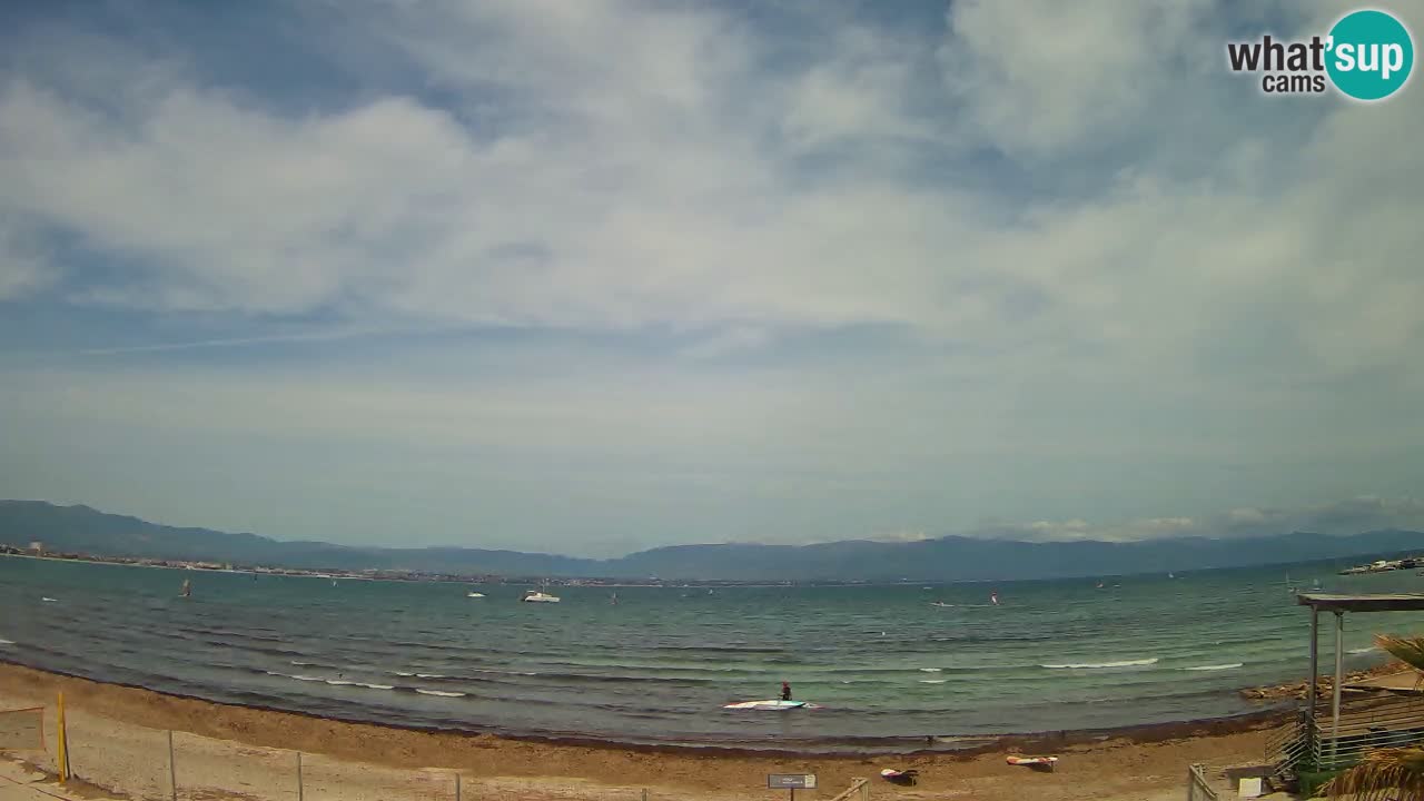 Webcam Cagliari Windsurf Club – Spiaggia del Poetto in diretta