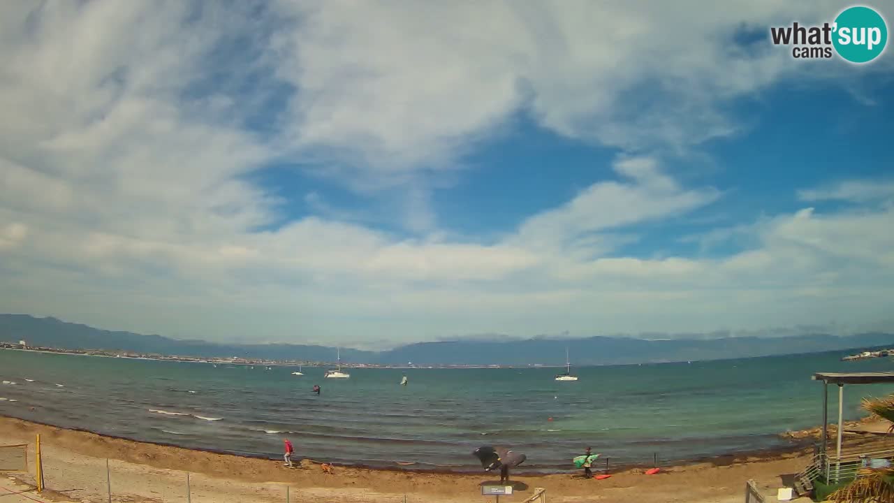 Webcam Cagliari Windsurf Club – Spiaggia del Poetto in diretta