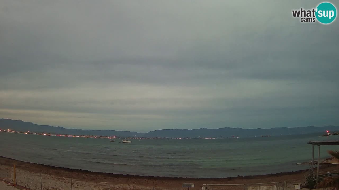 Web kamera Cagliari Windsurf Club – Poetto plaža uživo