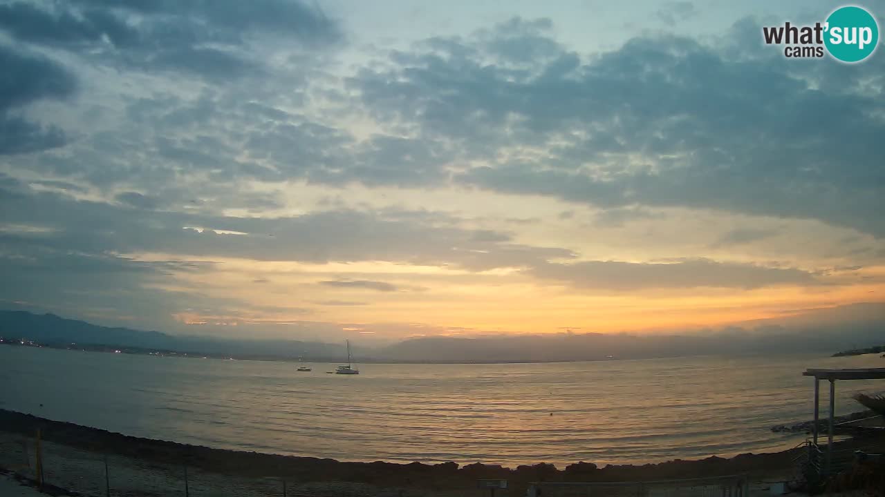 Webcam Cagliari Windsurf Club – Playa del Poetto en directo