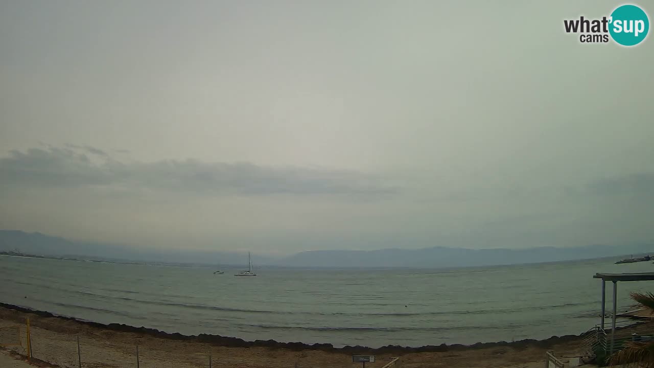 Webcam Cagliari Windsurf Club – Playa del Poetto en directo