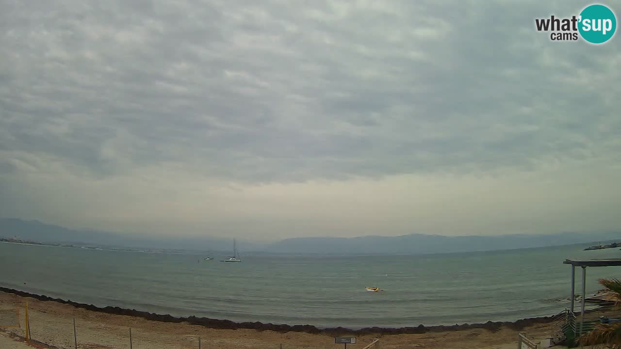 Web kamera Cagliari Windsurf Club – Poetto plaža uživo