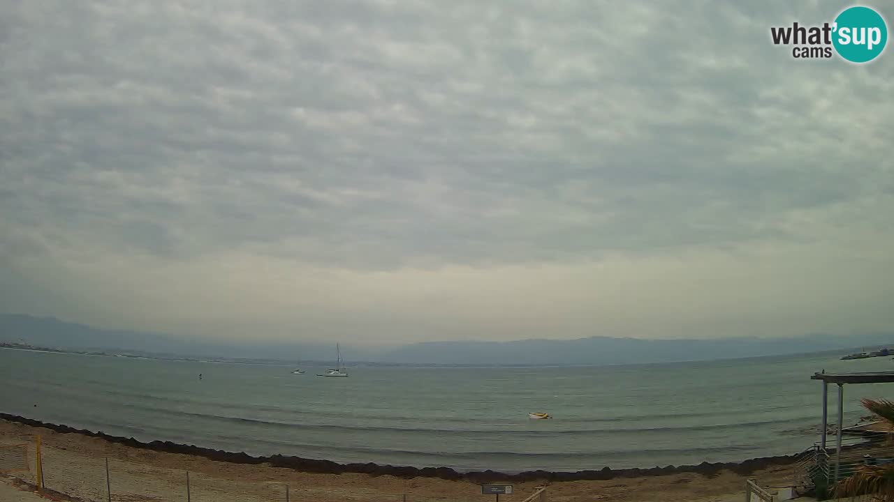 Webcam Cagliari Windsurf Club – Playa del Poetto en directo