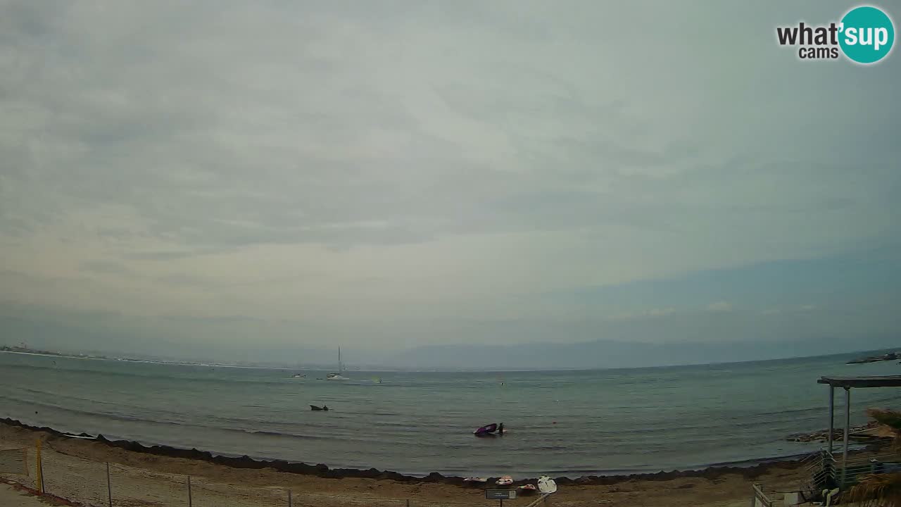 Webcam Cagliari Windsurf Club – Playa del Poetto en directo
