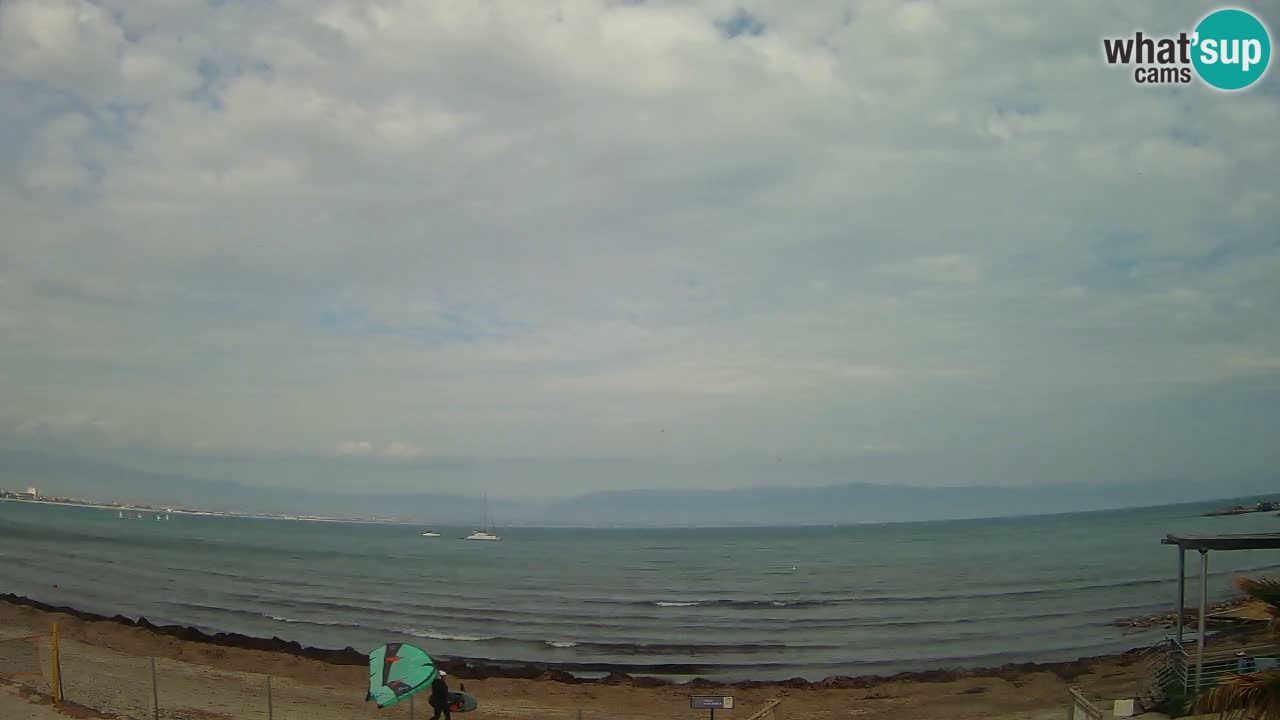 Webcam Cagliari Windsurf Club – Plage du Poetto en direct