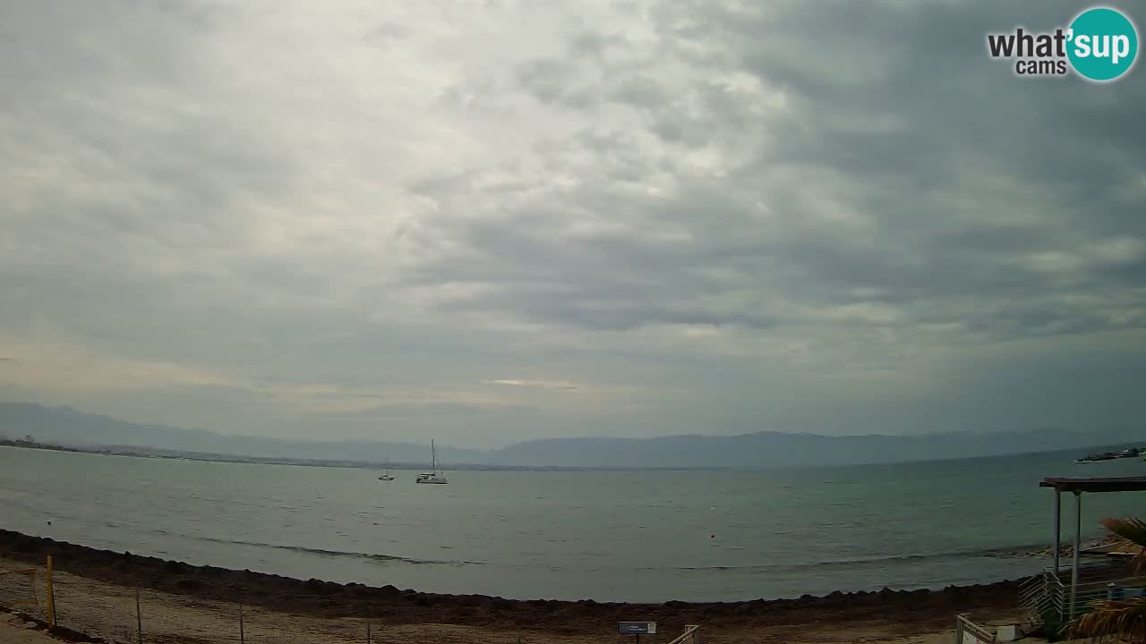 Webcam Cagliari Windsurf Club – Playa del Poetto en directo
