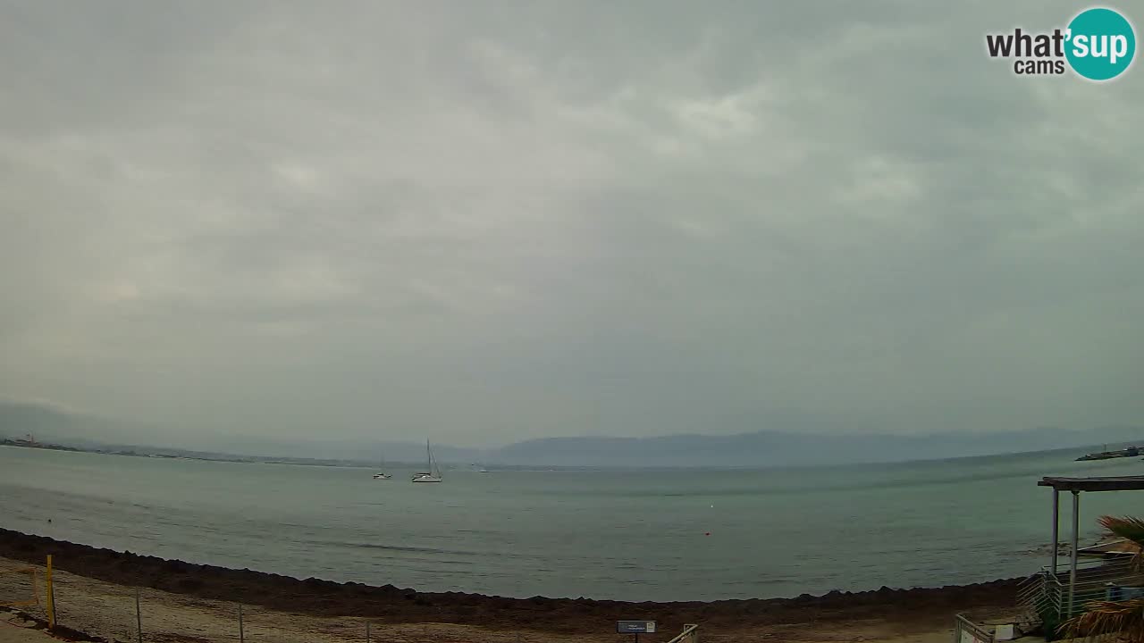 Webcam Cagliari Windsurf Club – Playa del Poetto en directo