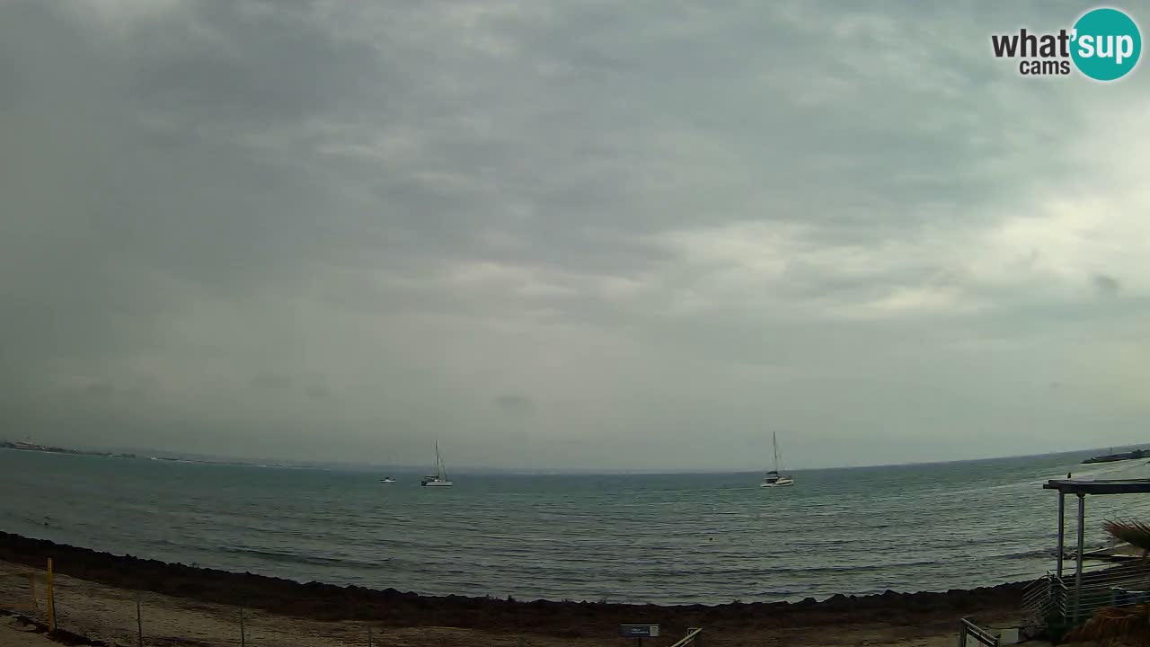 Spletna kamera Cagliari Windsurf Club – Pogled v živo s plaže Poetto