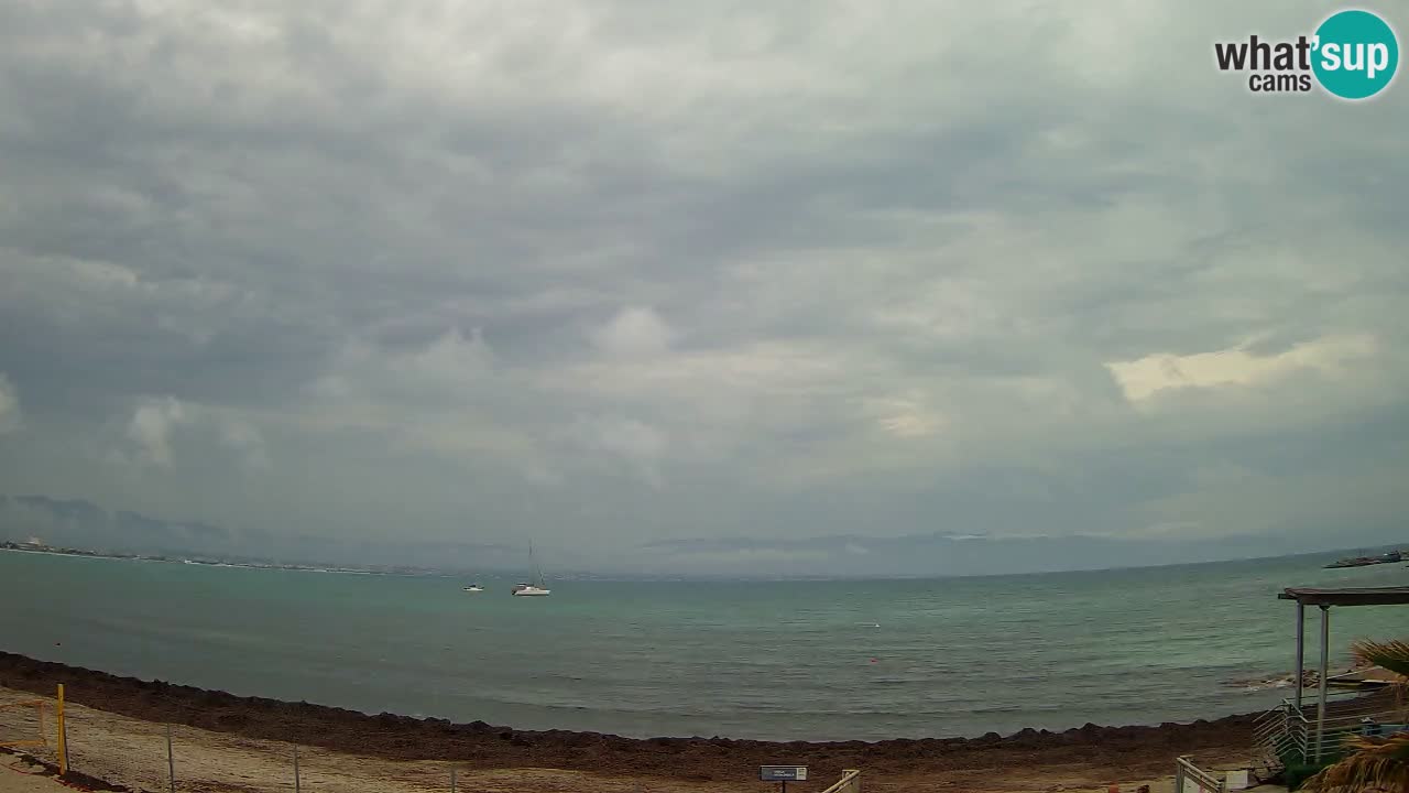 Webcam Cagliari Windsurf Club – Playa del Poetto en directo