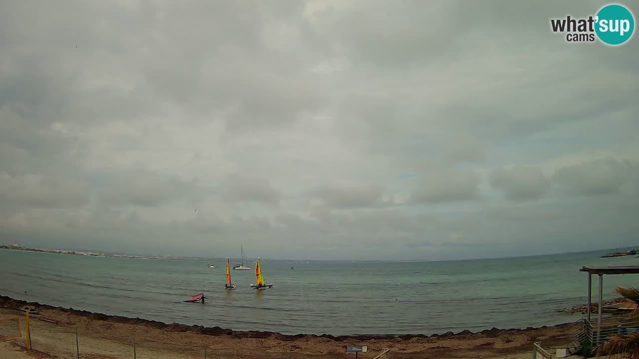 Webcam Cagliari Windsurf Club – Playa del Poetto en directo