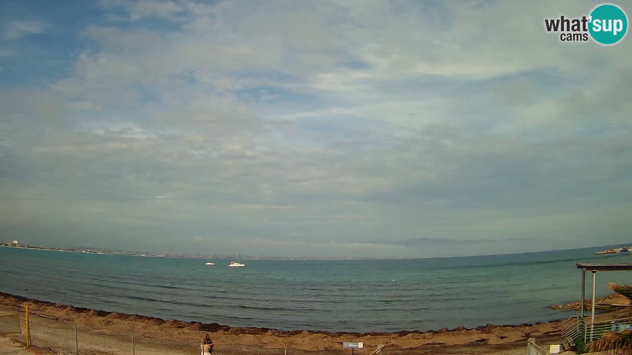 Web kamera Cagliari Windsurf Club – Poetto plaža uživo