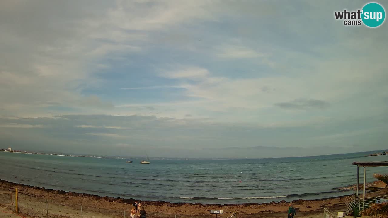 Webcam Cagliari Windsurf Club – Playa del Poetto en directo