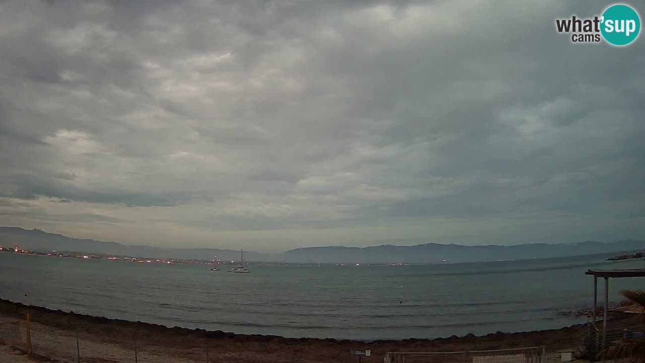 Web kamera Cagliari Windsurf Club – Poetto plaža uživo