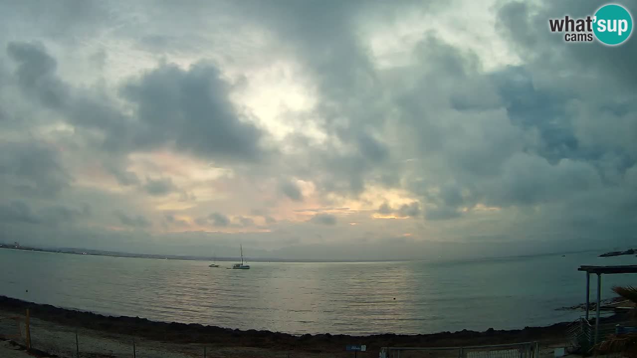 Webcam Cagliari Windsurf Club – Playa del Poetto en directo