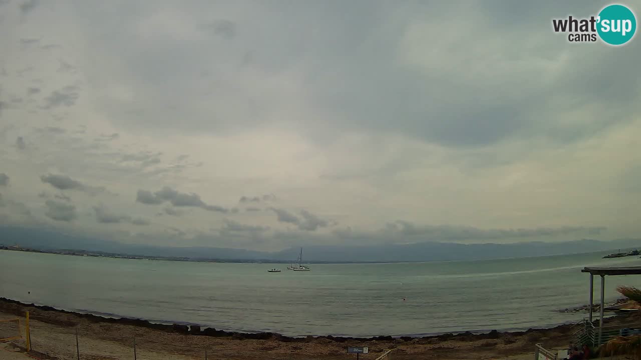 Web kamera Cagliari Windsurf Club – Poetto plaža uživo
