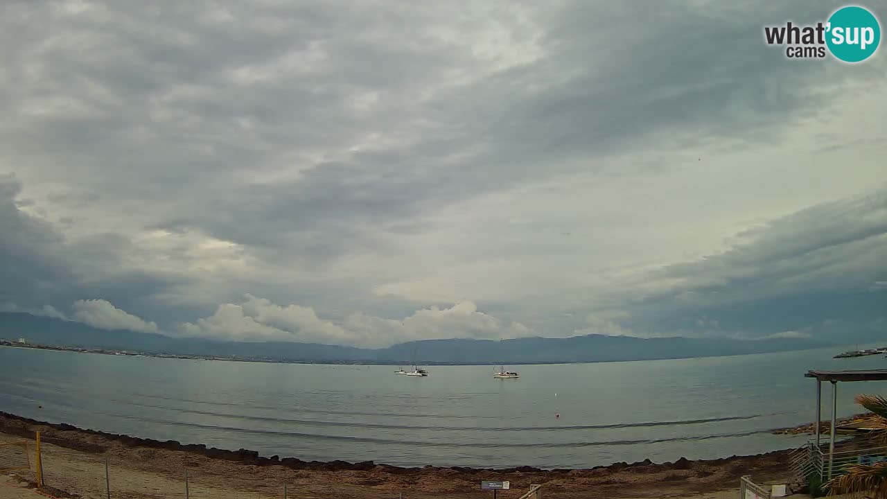 Web kamera Cagliari Windsurf Club – Poetto plaža uživo