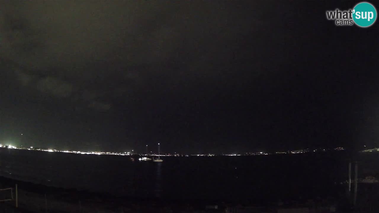 Webcam Cagliari Windsurf Club – Playa del Poetto en directo