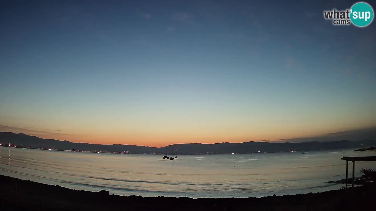 Webcam Cagliari Windsurf Club – Playa del Poetto en directo