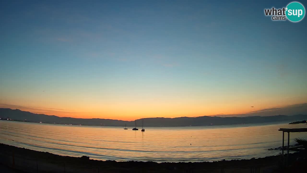 Webcam Cagliari Windsurf Club – Playa del Poetto en directo