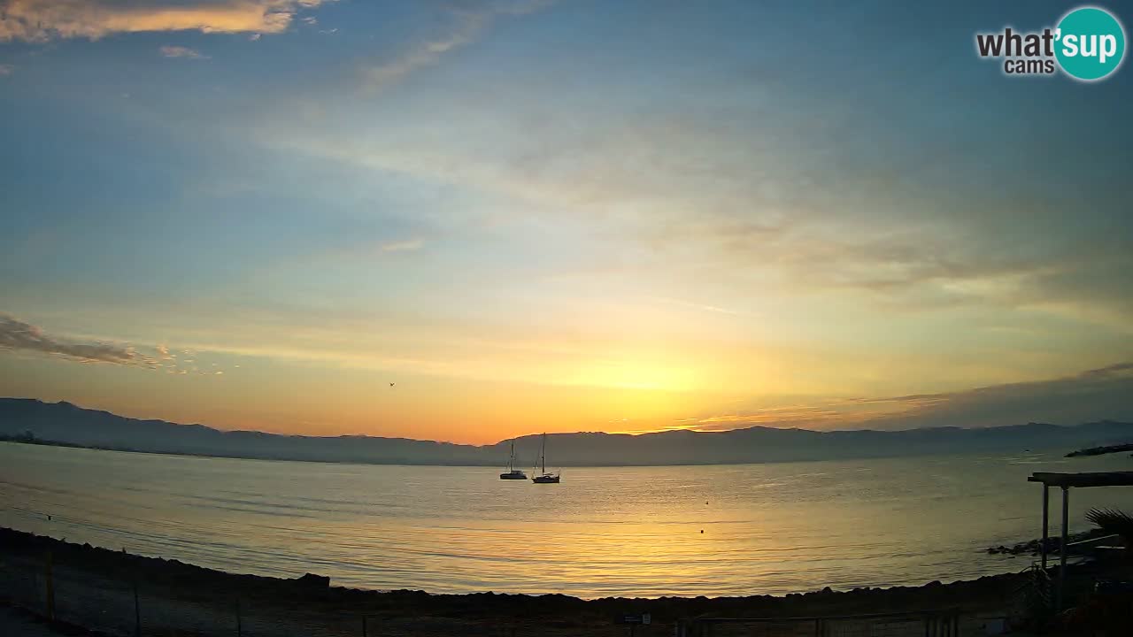 Webcam Cagliari Windsurf Club – Playa del Poetto en directo