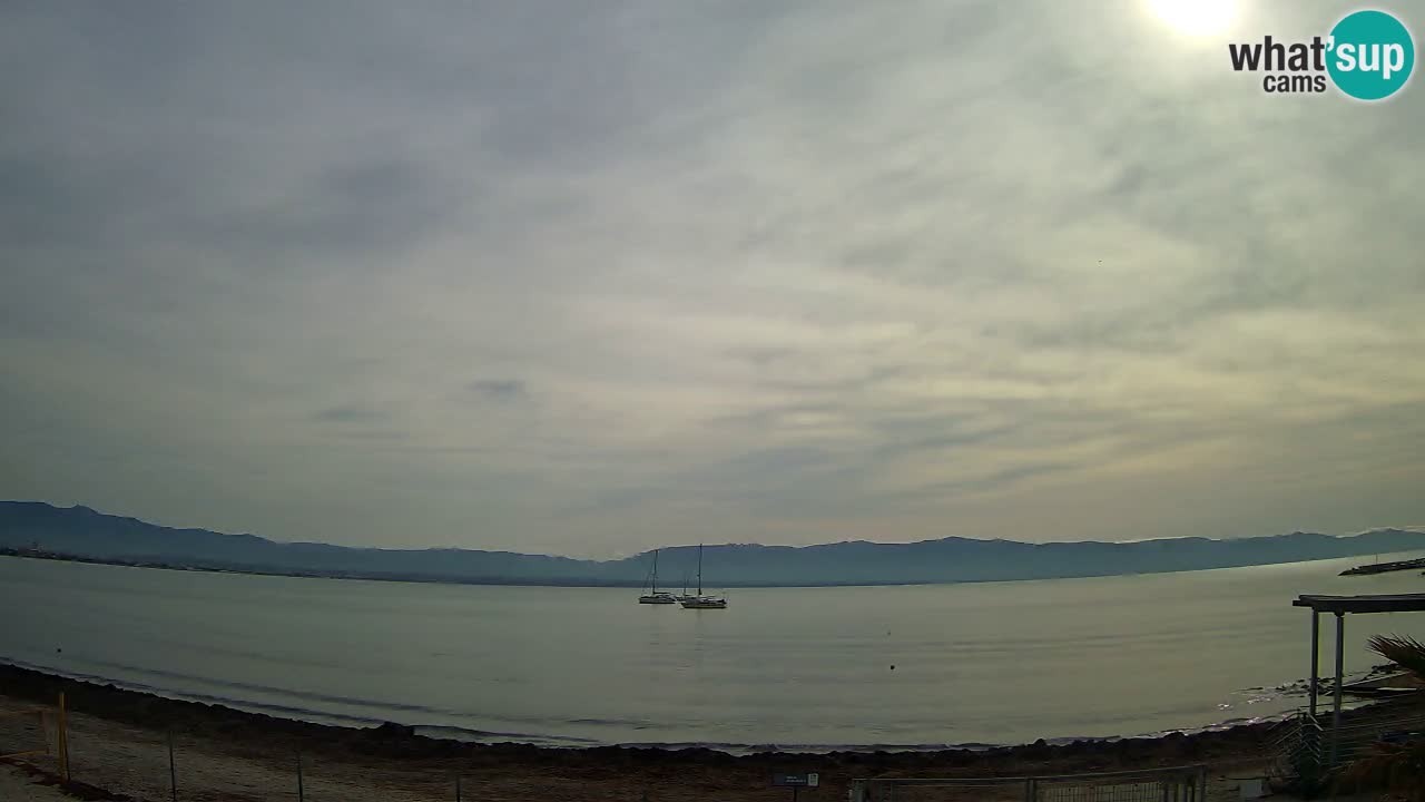Webcam Cagliari Windsurf Club – Playa del Poetto en directo