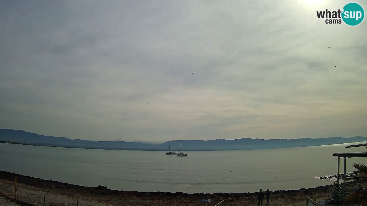 Webcam Cagliari Windsurf Club – Playa del Poetto en directo