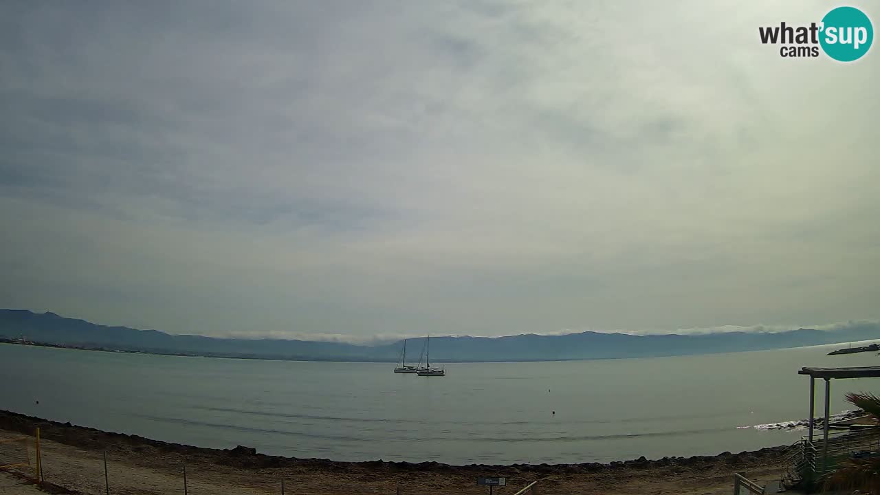 Web kamera Cagliari Windsurf Club – Poetto plaža uživo