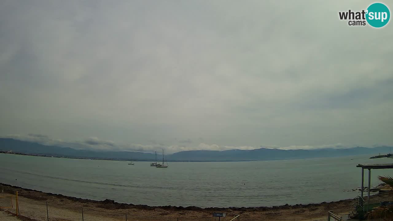 Webcam Cagliari Windsurf Club – Spiaggia del Poetto in diretta