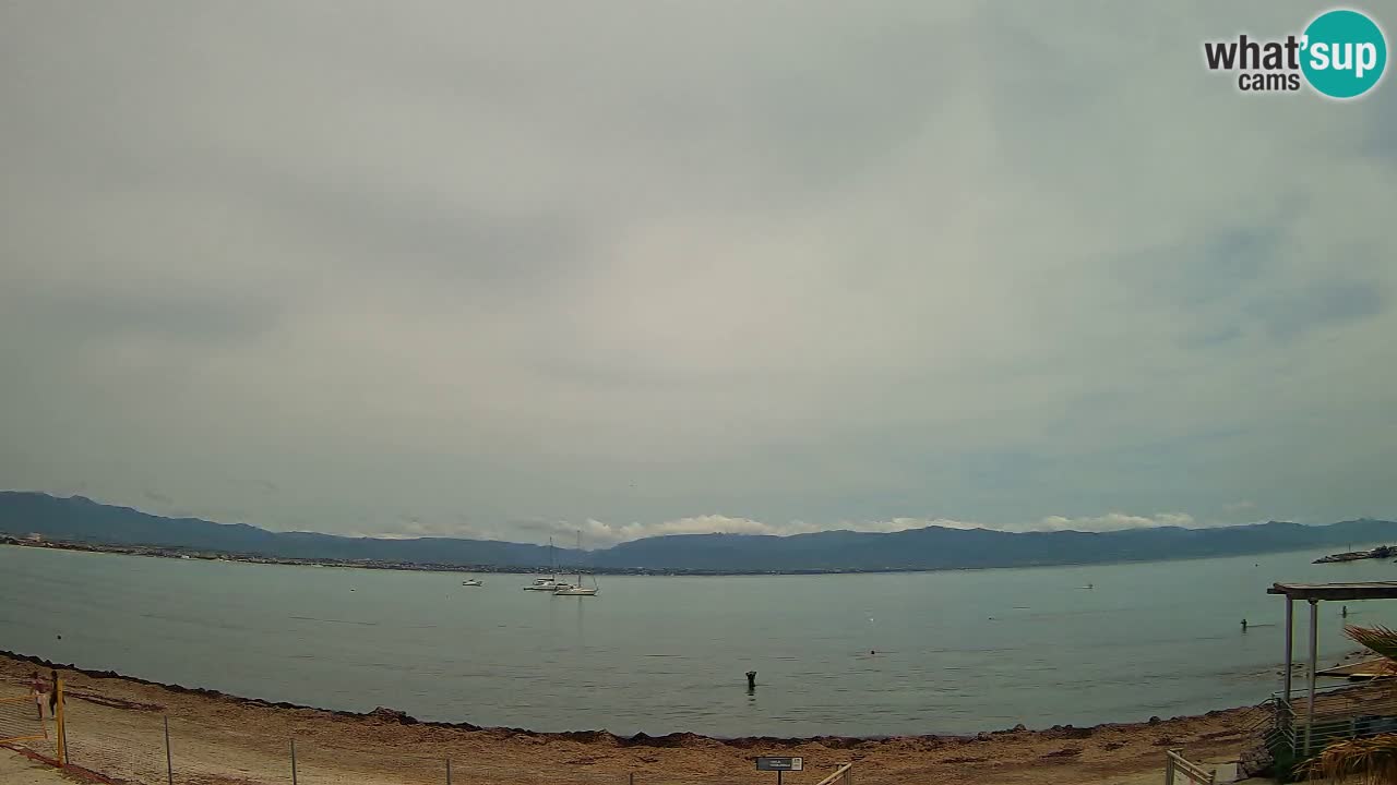 Webcam Cagliari Windsurf Club – Spiaggia del Poetto in diretta