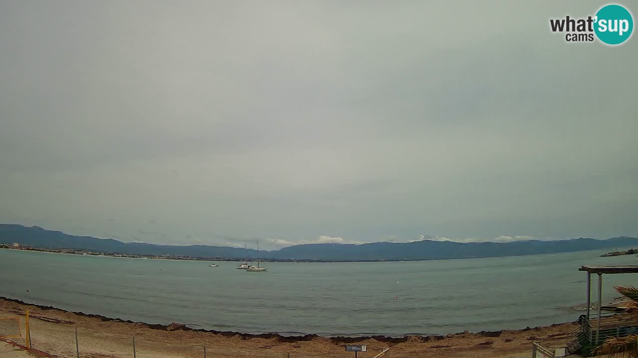 Webcam Cagliari Windsurf Club – Playa del Poetto en directo