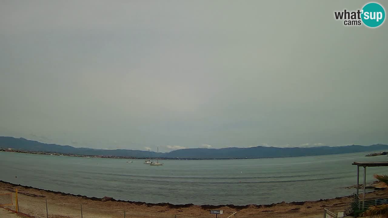 Web kamera Cagliari Windsurf Club – Poetto plaža uživo