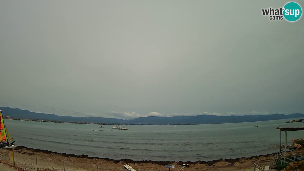 Webcam Cagliari Windsurf Club – Playa del Poetto en directo