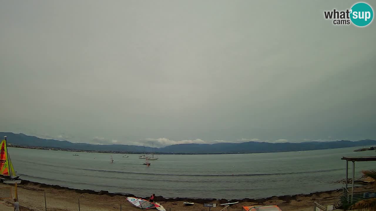Webcam Cagliari Windsurf Club – Liveblick vom Poetto Strand