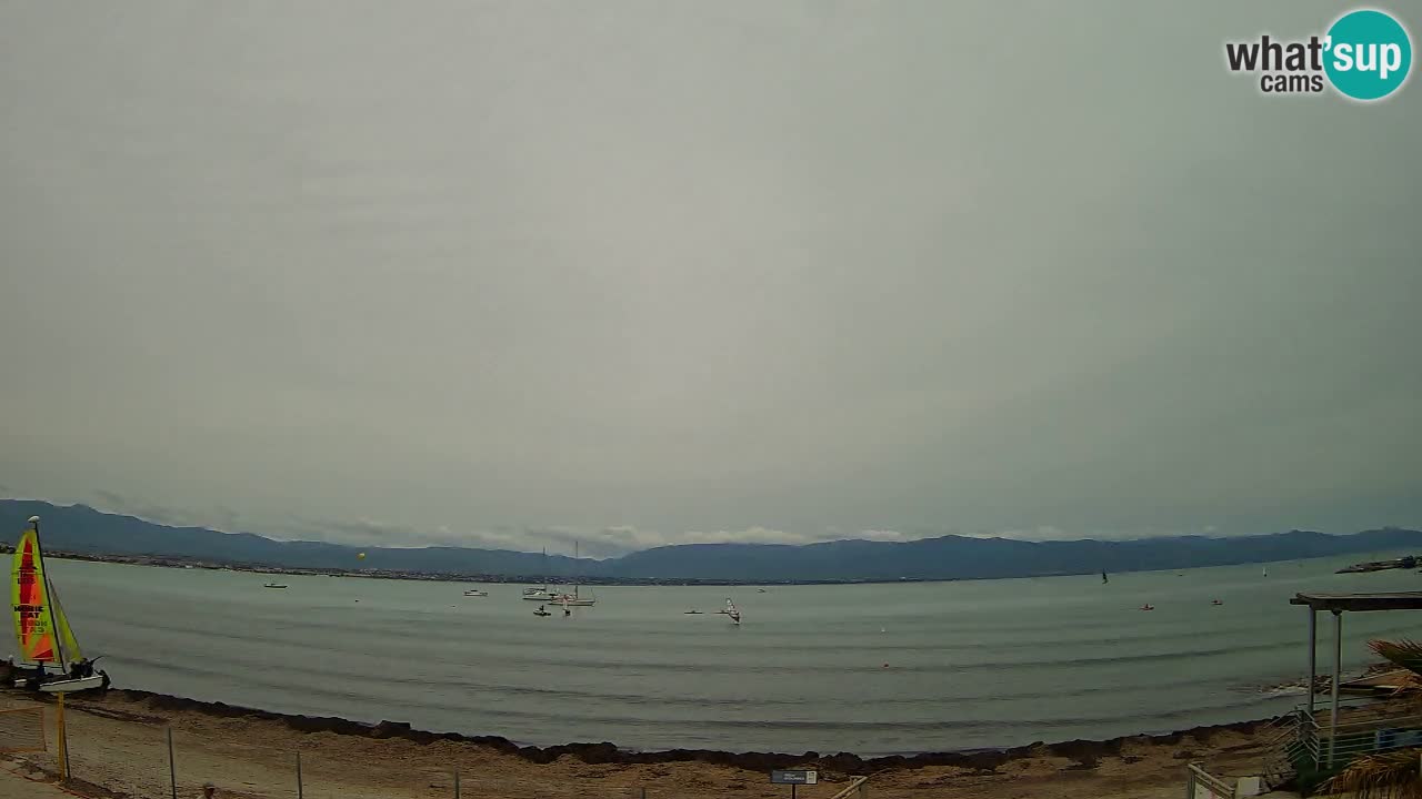 Webcam Cagliari Windsurf Club – Spiaggia del Poetto in diretta