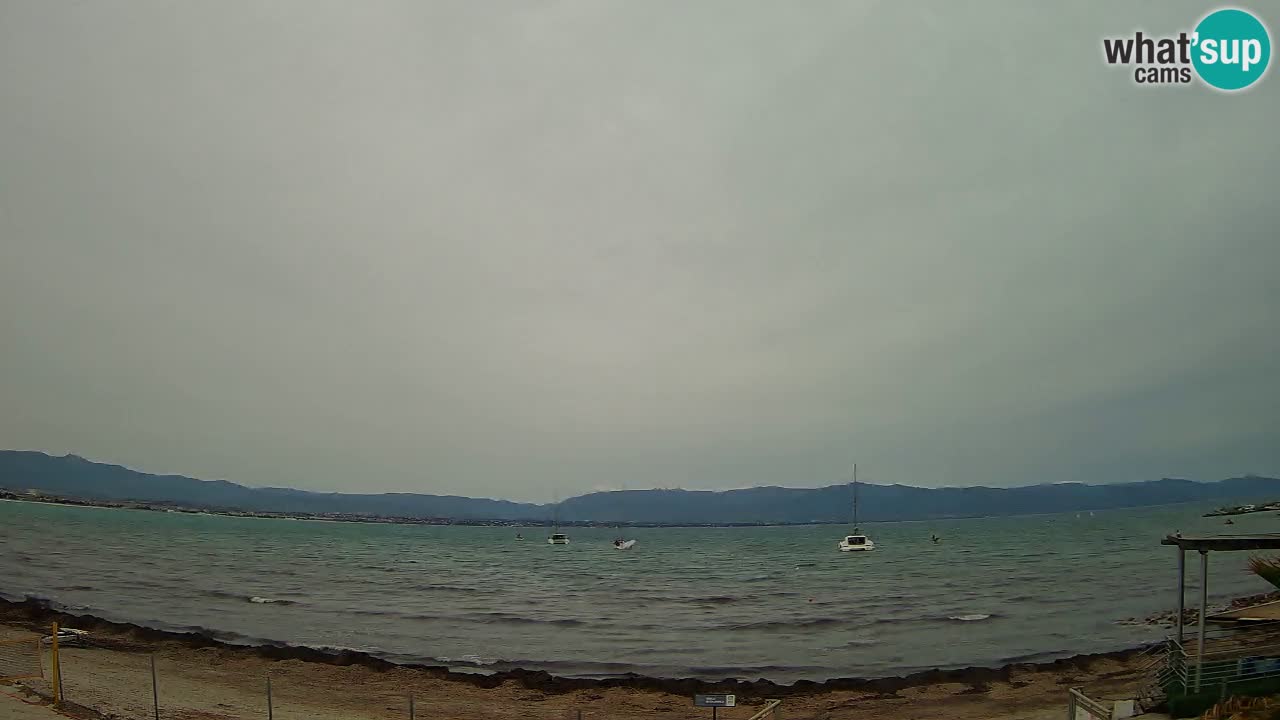 Webcam Cagliari Windsurf Club – Playa del Poetto en directo