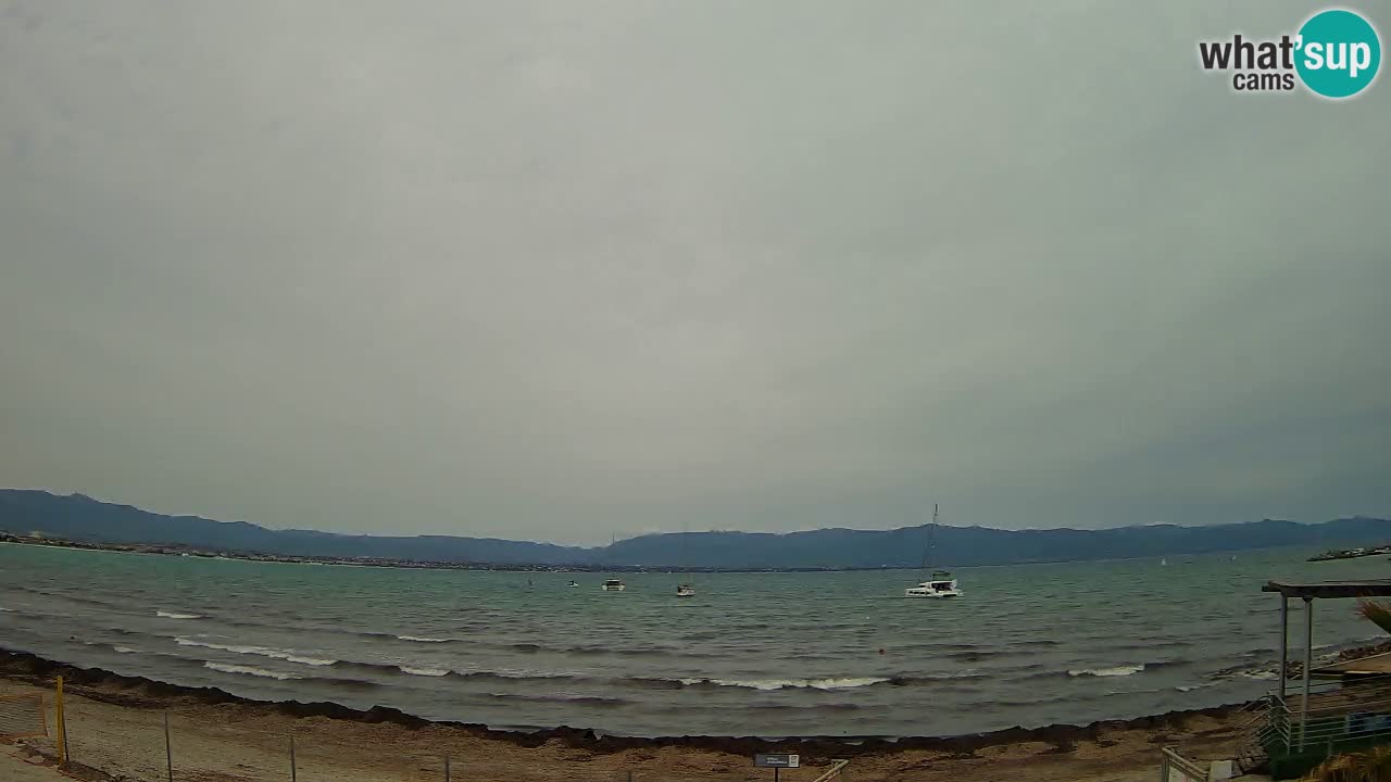 Webcam Cagliari Windsurf Club – Playa del Poetto en directo