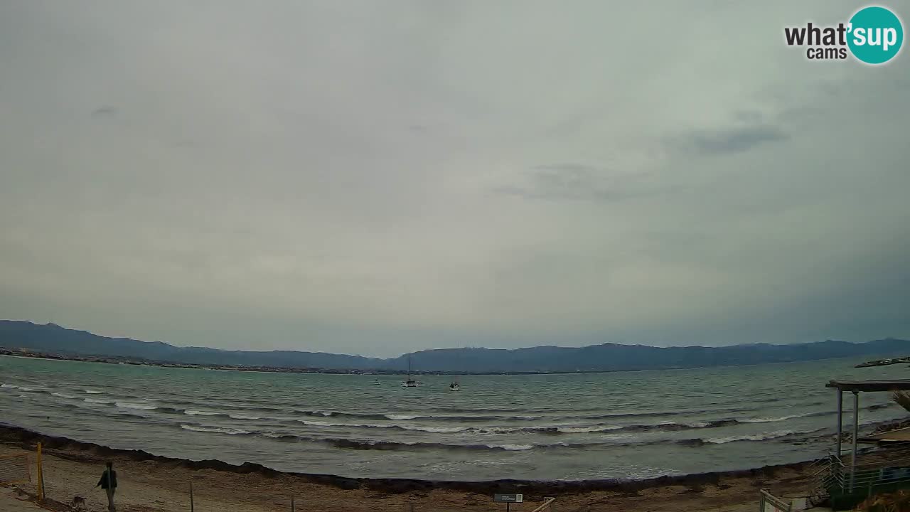 Webcam Cagliari Windsurf Club – Liveblick vom Poetto Strand
