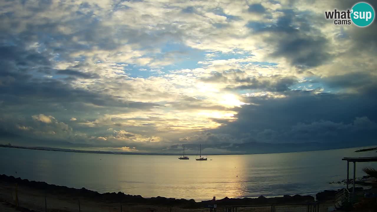 Webcam Cagliari Windsurf Club – Playa del Poetto en directo