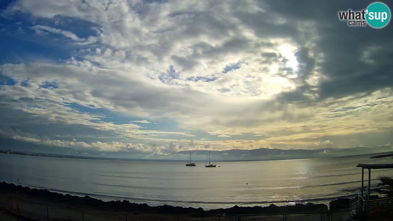 Webcam Cagliari Windsurf Club – Playa del Poetto en directo