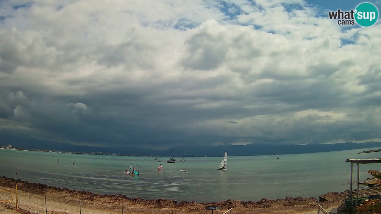Webcam Cagliari Windsurf Club – Liveblick vom Poetto Strand