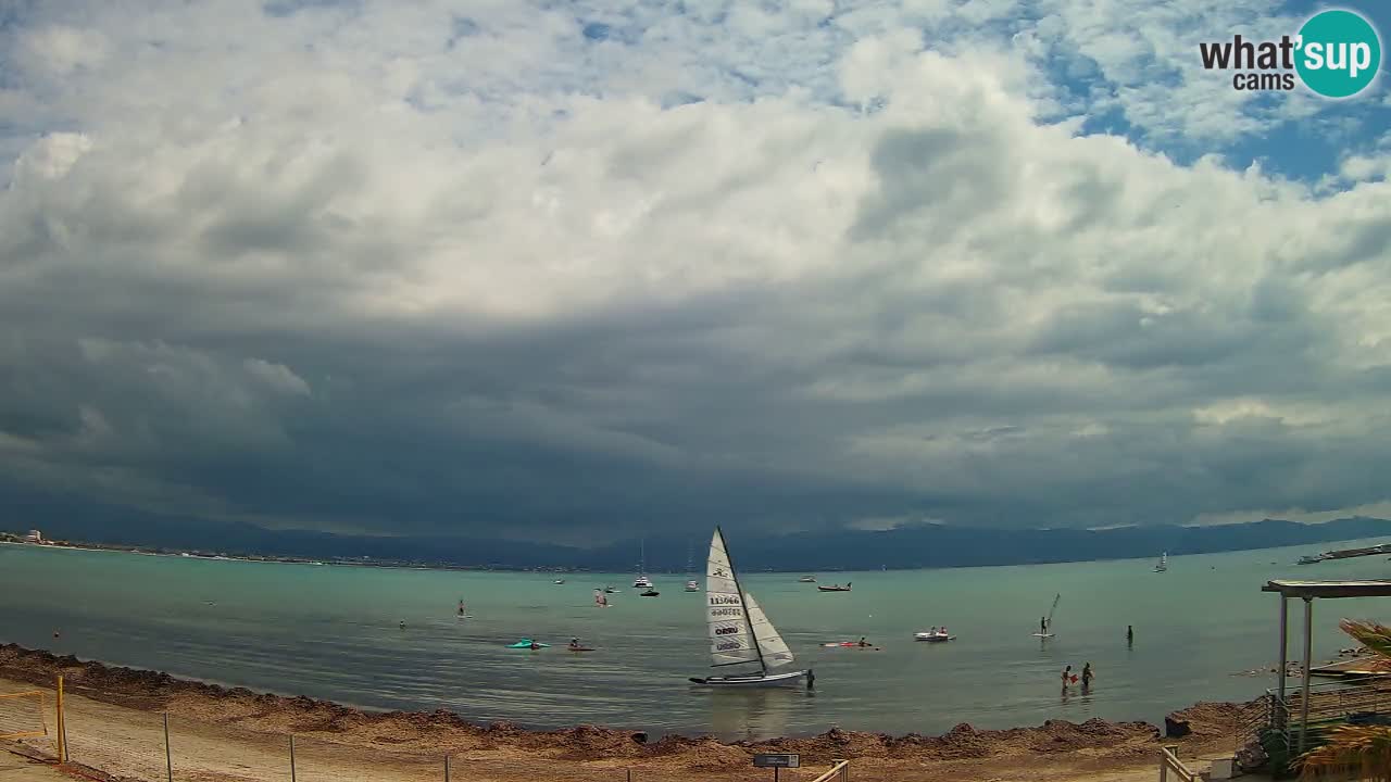 Webcam Cagliari Windsurf Club – Plage du Poetto en direct